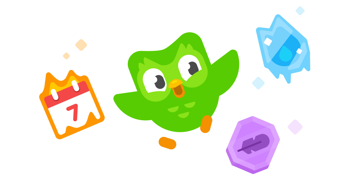 Duolingo mascot Duo on a green background, used to illustrate Duolingo advanced-language coverage.