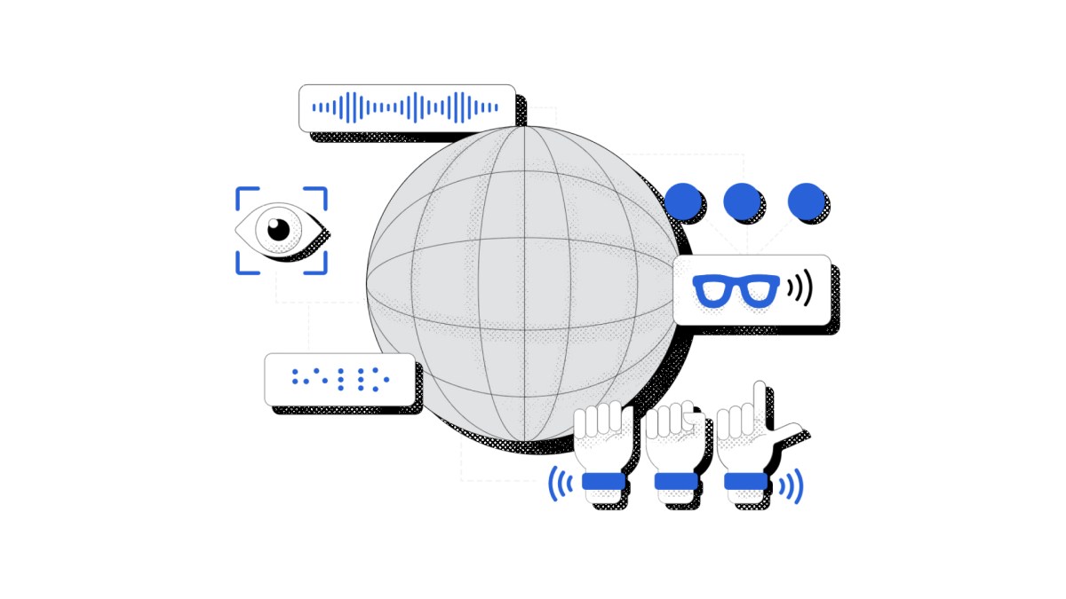 Official Meta image for its AI wearables accessibility update.